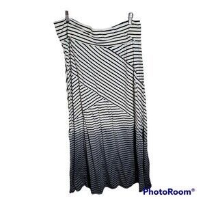 Calvin Klein Performance Striped Ombre Maxi Skirt Womens Size XL